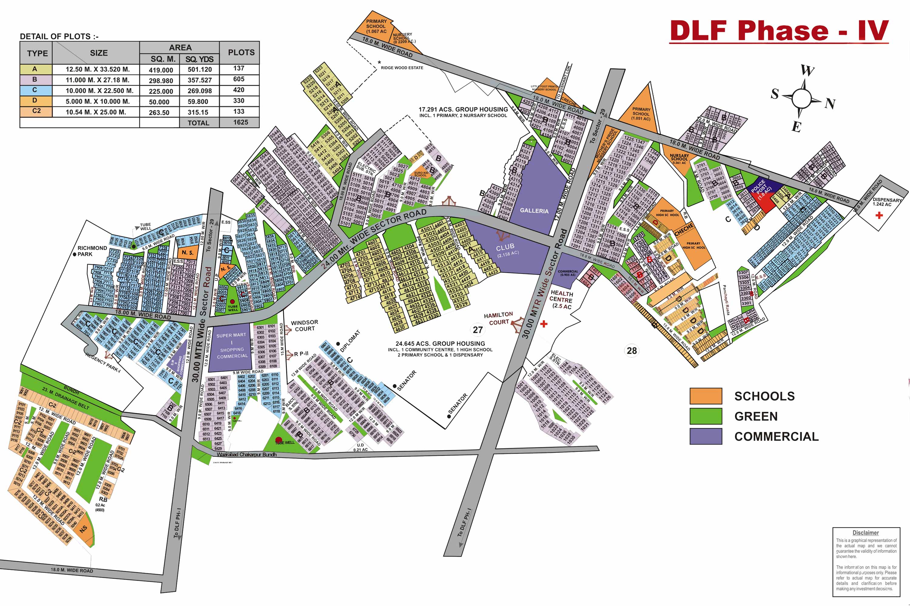 DLF Cyber City Map Phase 4